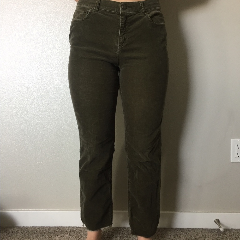 Charter club corduroy Jeans army green